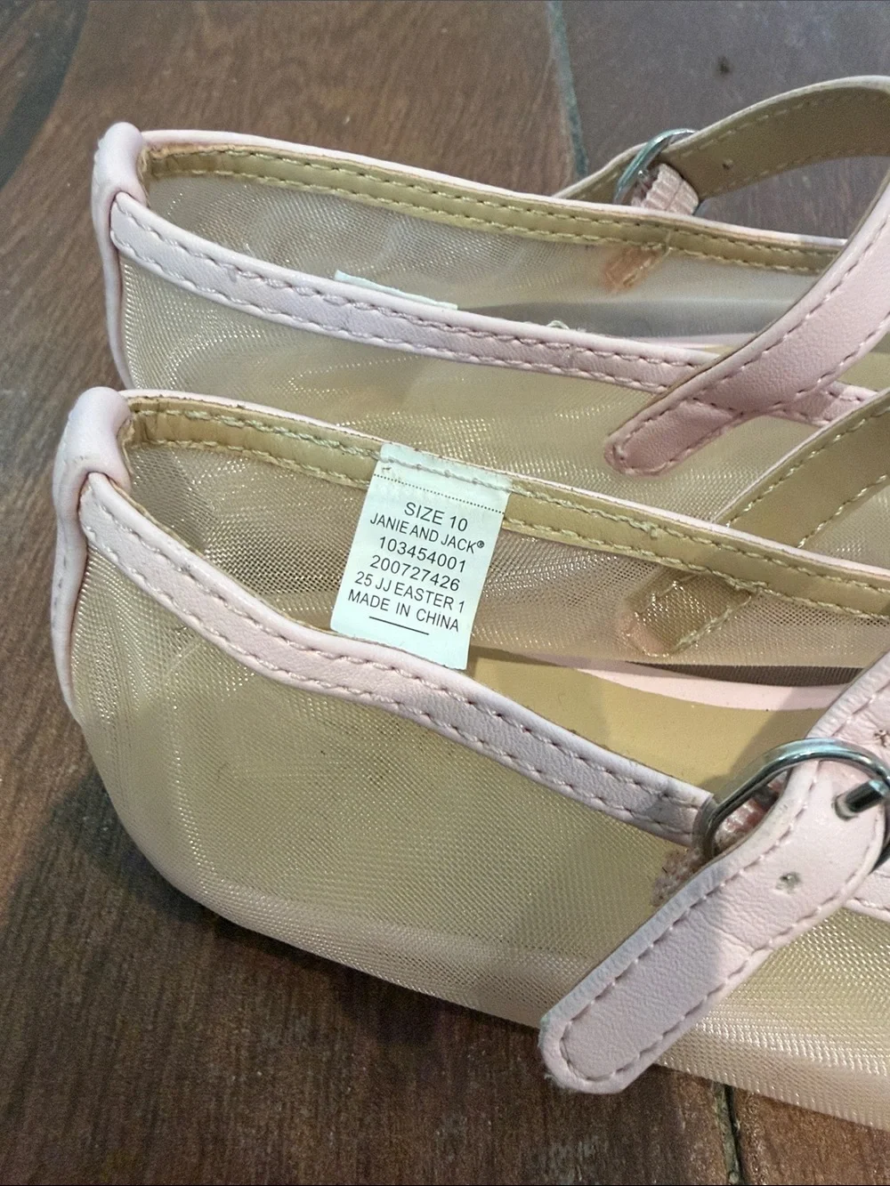 Janie and Jack Light Pink Mary Jane Dress Flats